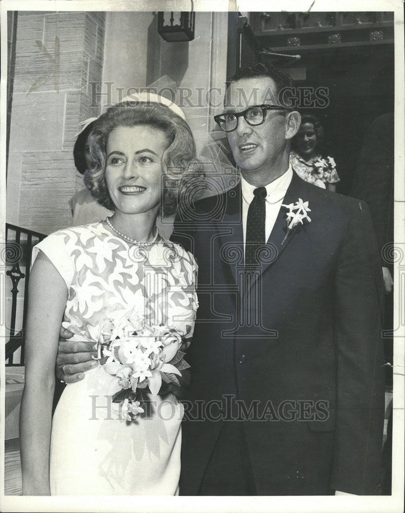 1963 Press Photo  George Jensen Sue Savage  First Presbyterian Church - Historic Images