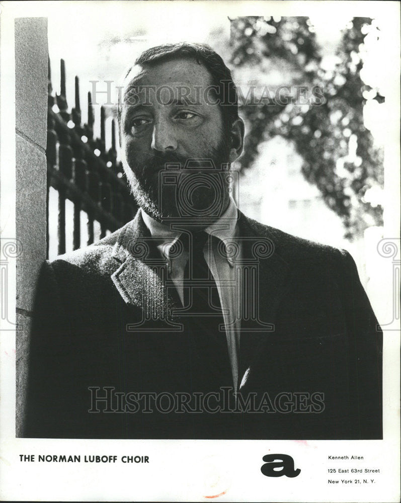 1965 Press Photo Norman Luboff,choir leader - Historic Images