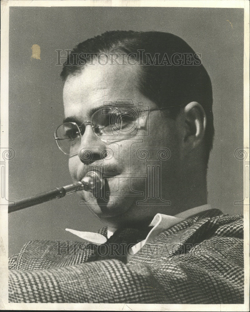 1955 Press Photo Midwestern Johnny Lucas Blueblowers Dixieland Clambake - Historic Images