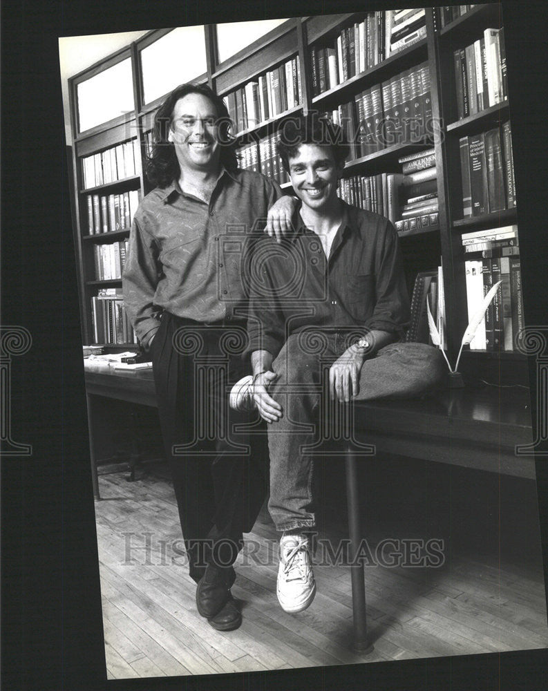 1990 Press Photo Craig Lucas and Norman Rene,Prelude to a Kiss - Historic Images