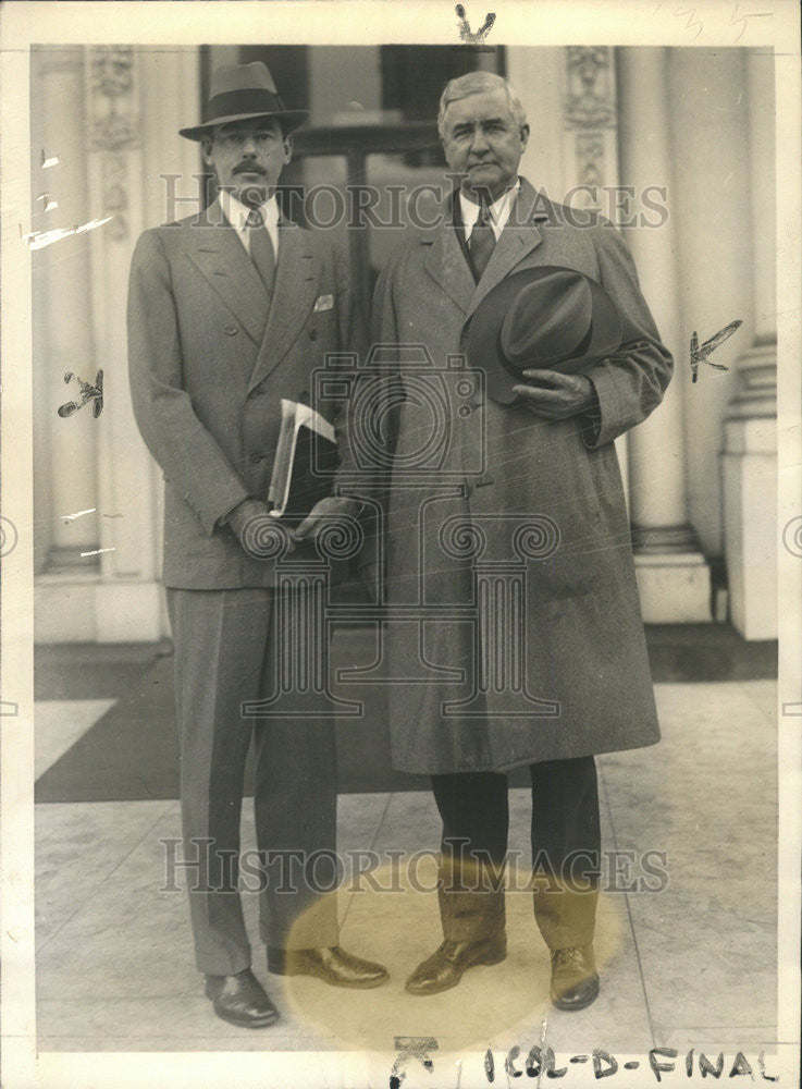 1944 Press Photo Dean Acheson &amp; Jesse Jones - Historic Images