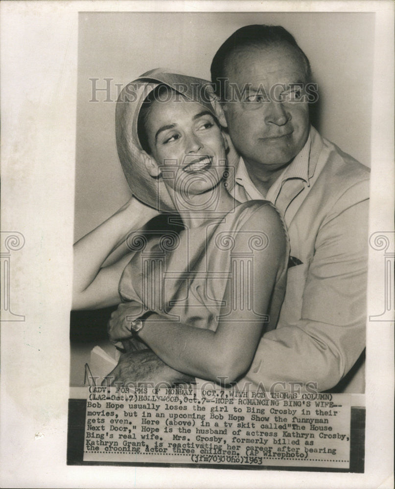 1963 Press Photo MRS. BING CROSBY - Historic Images