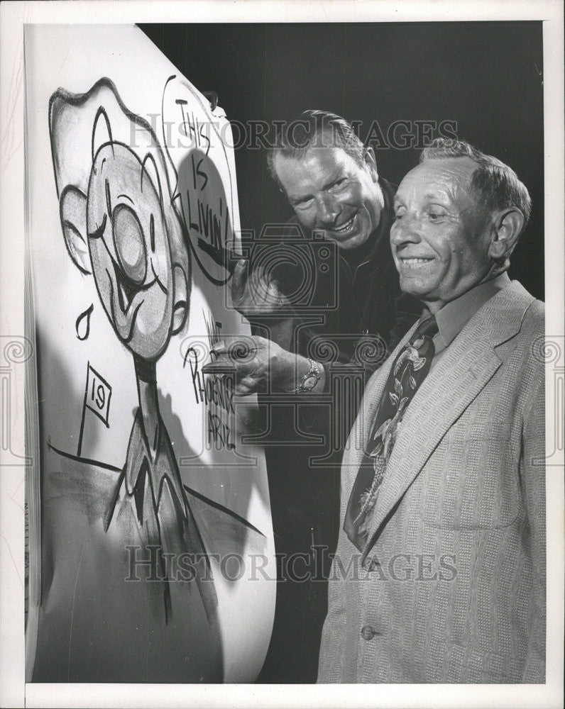 1954 Press Photo Walt Ditzen Ernie Kruger - Historic Images