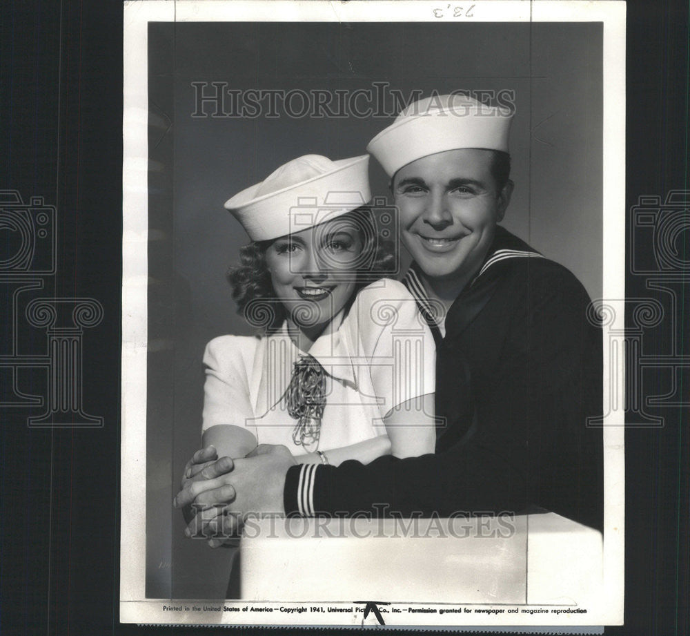 1941 Press Photo Actors Dick Powell Claire Dodd - Historic Images