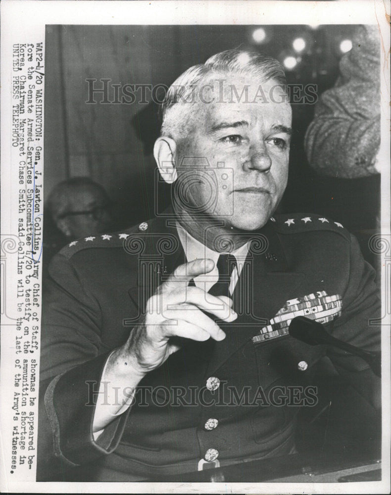 1969 Press Photo General J Lawton Collins Army Chief Staff - Historic Images