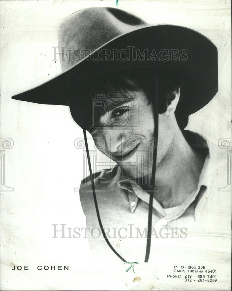 1974 Press Photo Joe Cohen Folk SInger - Historic Images