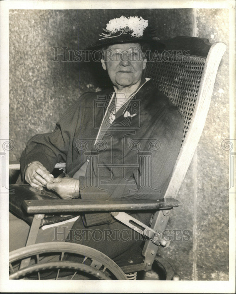 1940 Press Photo Mrs. Mary Mather Ditmars Founder of Flag Day - Historic Images