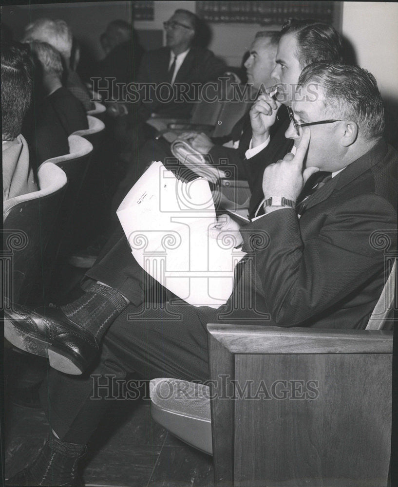 1963 Press Photo Chester J. Kopec Sanitary District - Historic Images