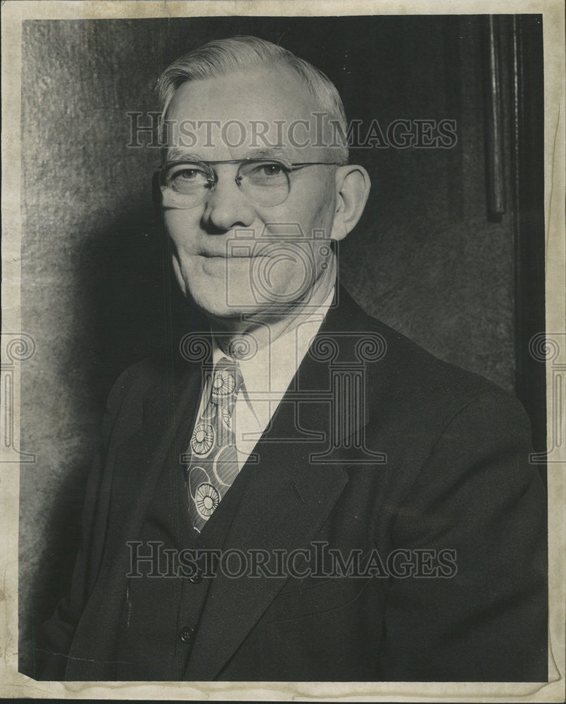 1948 Press Photo Edward Keener Assistant Superintendent School - Historic Images