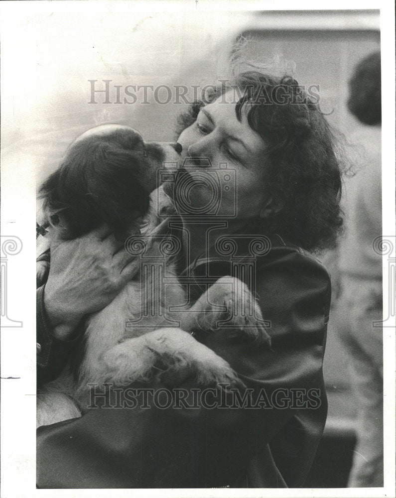 1977 Press Photo Mrs Florence Korbal, Owner Of 41 Dogs And A Cat - Historic Images