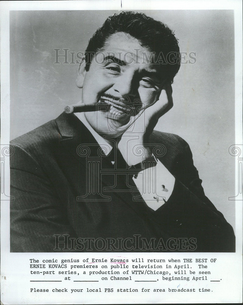 1977 Press Photo Comedian Ernie Kovacs - Historic Images