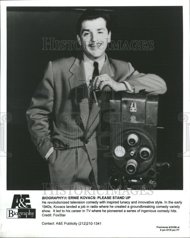 1998 Press Photo Biography: Ernie Kovacs: Please Stand Up - Historic Images