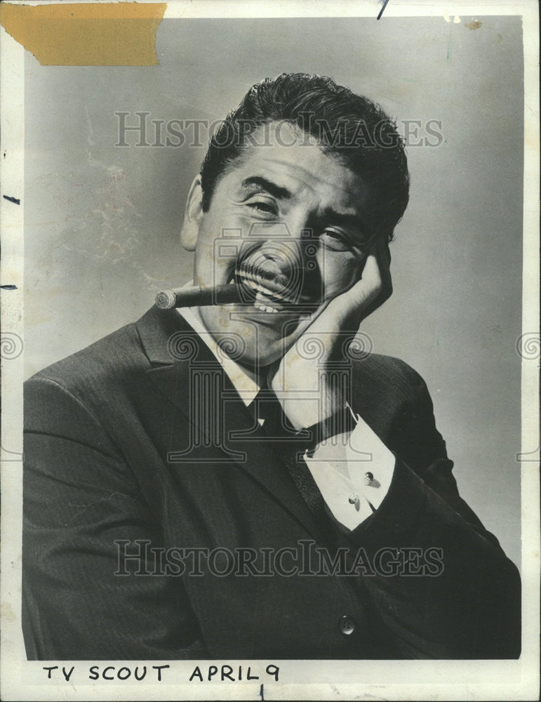 1968 Press Photo Comedian Ernie Kovacs On ABC-TV - Historic Images