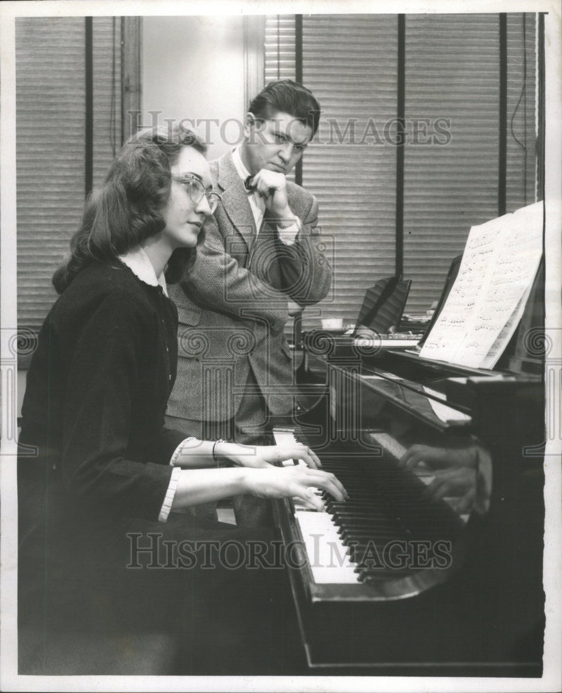 1957 Press Photo Professor Of Music Thaddeus Kozuch - Historic Images