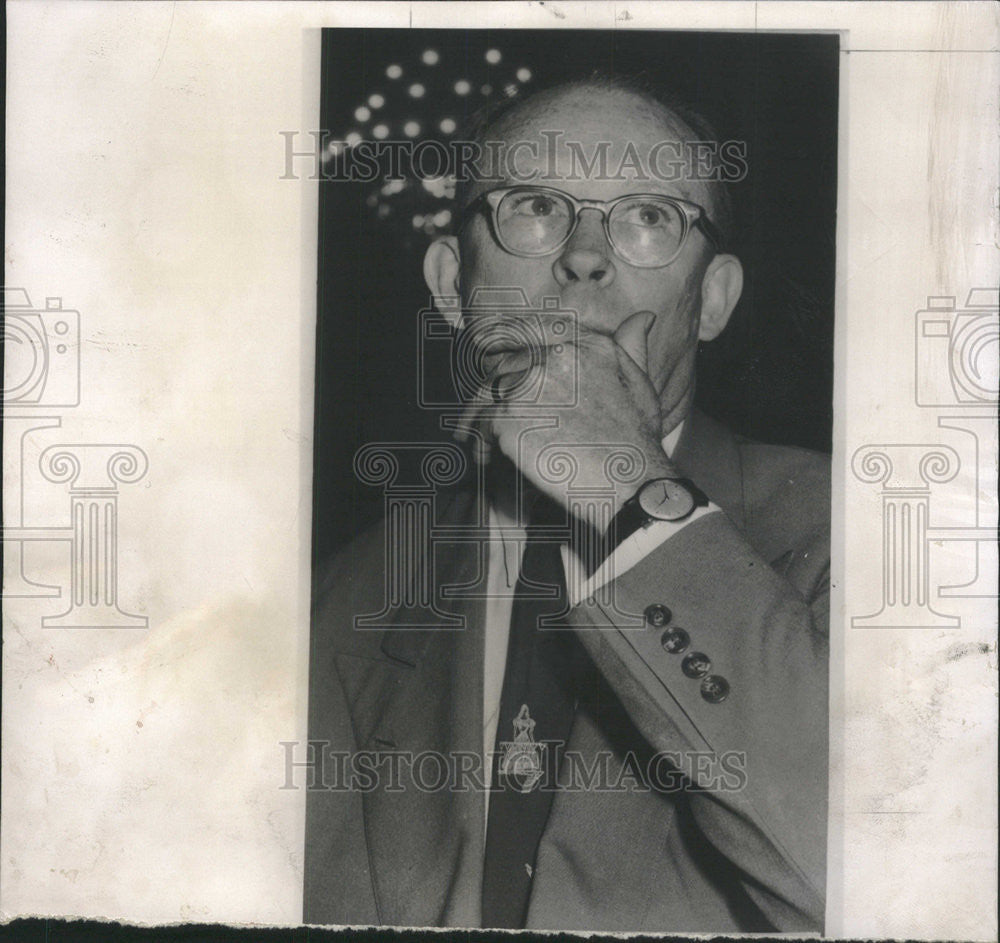 1957 Press Photo William F. Libby Atomic Energy Commisioner - Historic Images