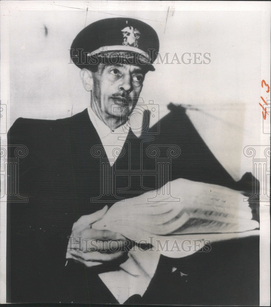 1951 Press Photo UN Truce Team Rear Adm R.E. Libby - Historic Images