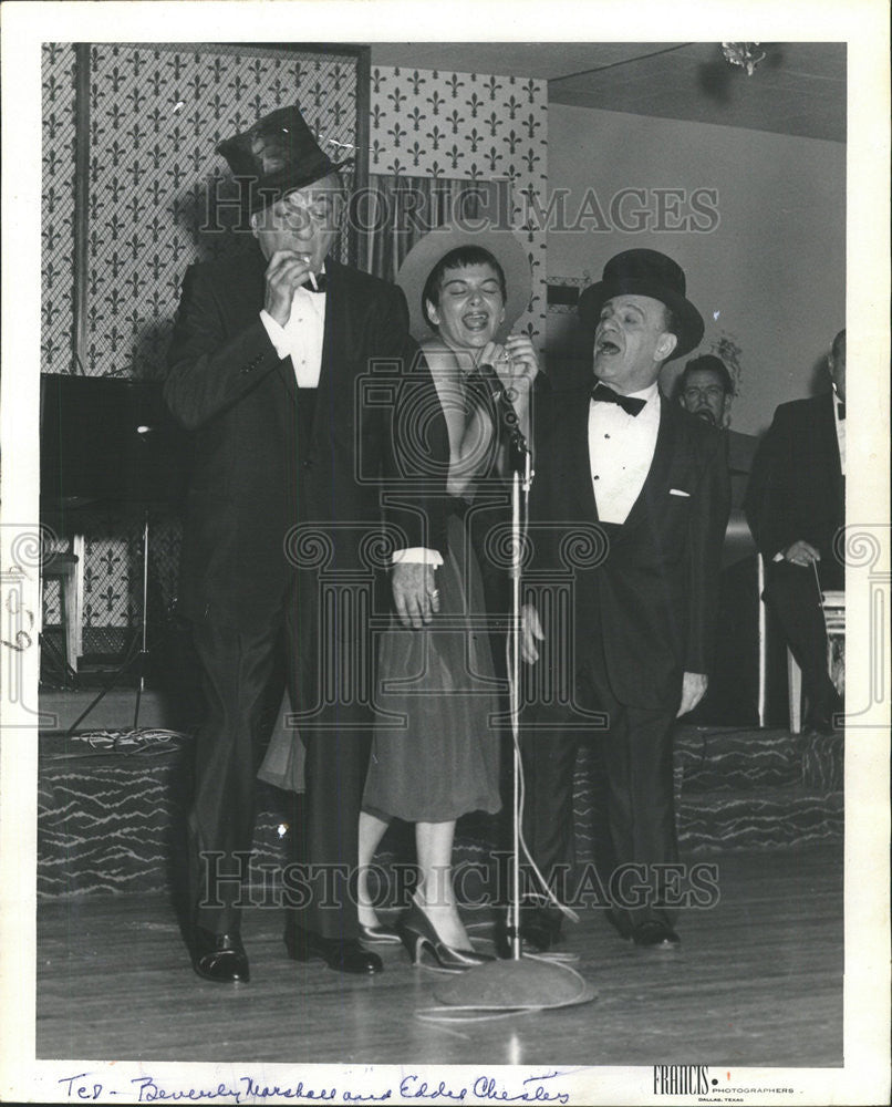 1958 Press Photo Ted Lewis American Bandleader &amp; Singer - Historic Images