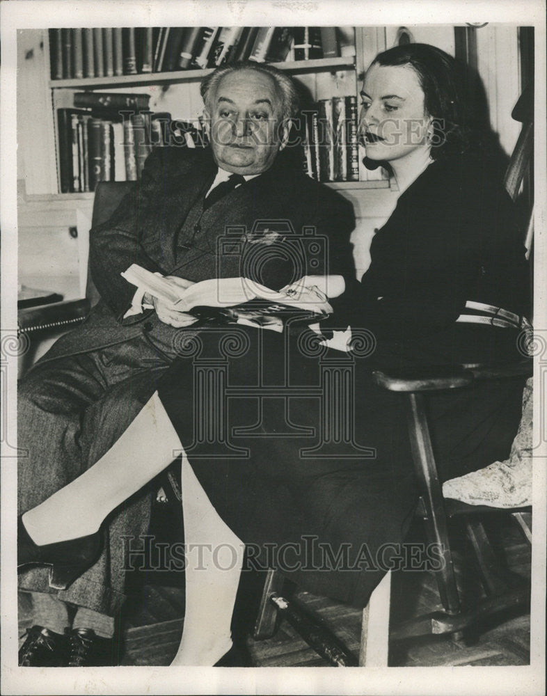 1939 Press Photo Author, Lecturer And Interpreter Ludwig Lewisohn - Historic Images