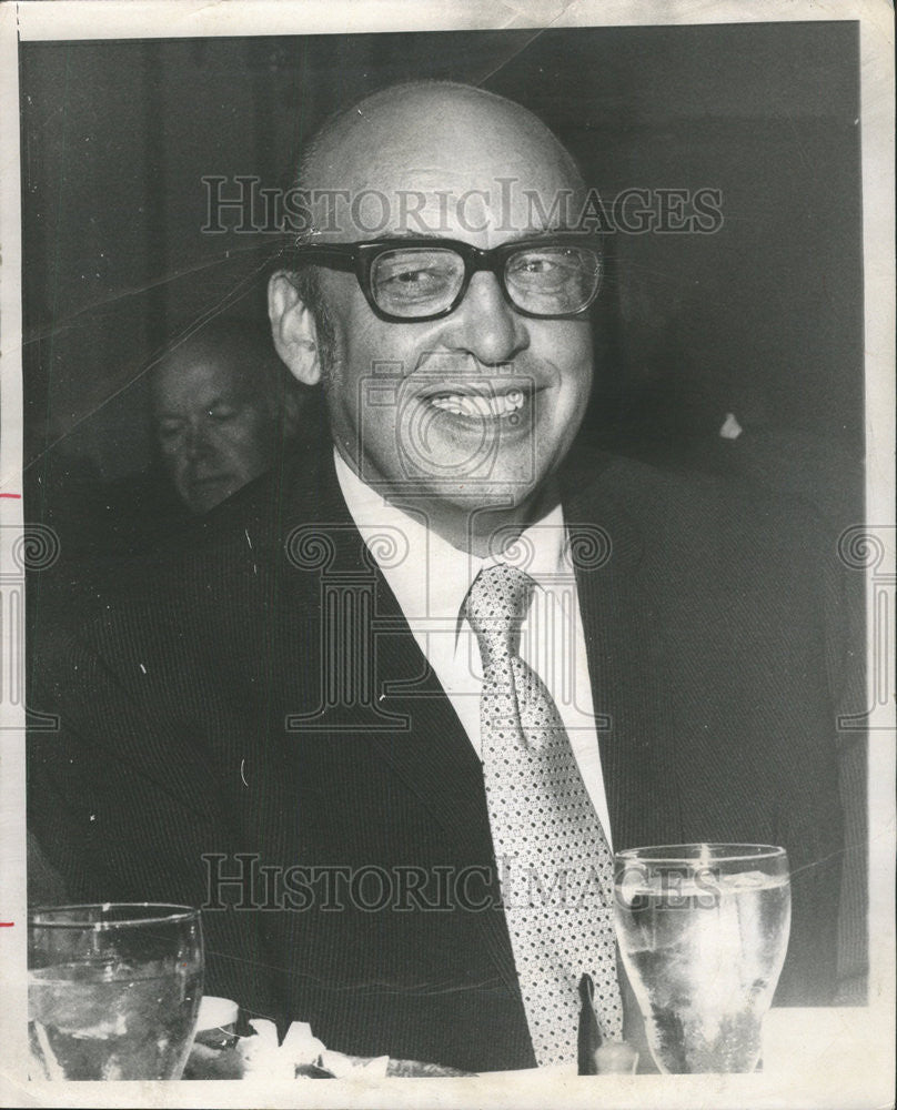 1971 Press Photo Walter Fackler Ecnoimist Press Conference - Historic Images