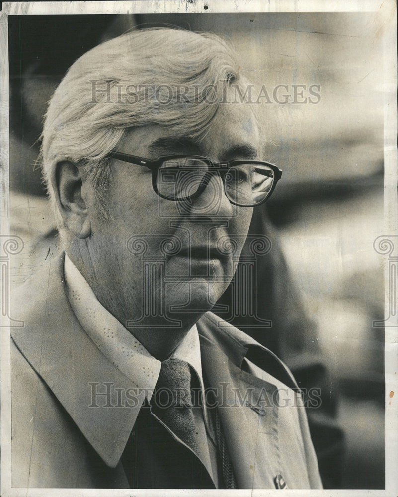 1973 Press Photo Sam Evett America United Steel Workers Campaign - Historic Images