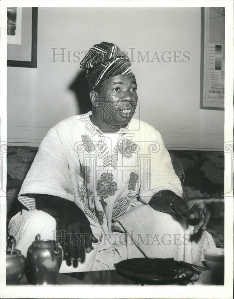 1964 Press Photo Nigerian Institute Of International Affairs Dr Lawrence Fabunmi - Historic Images