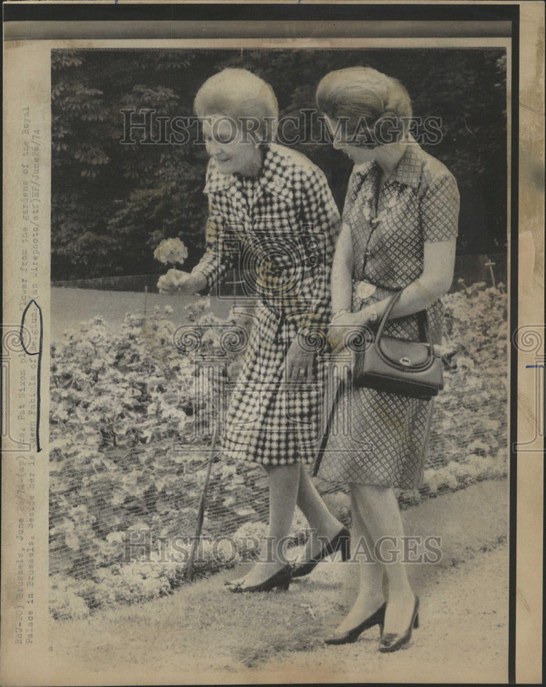 1974 Press Photo Queen Fabiola Belgium Royal Family - Historic Images