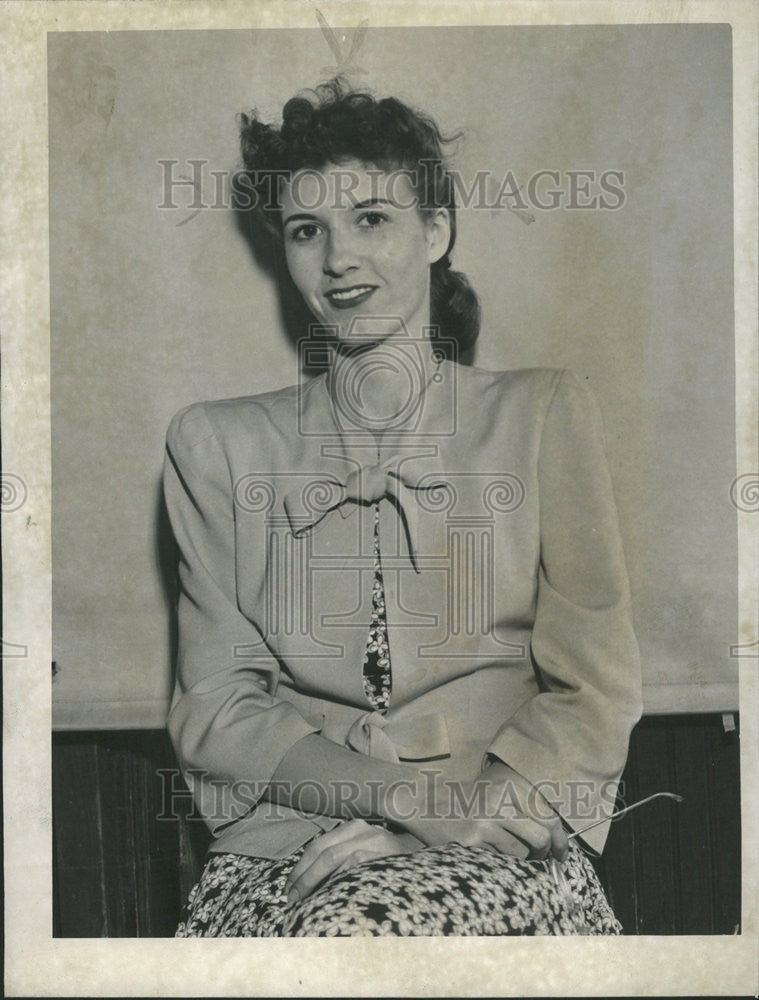 1947 Press Photo Marian Fitch, Times Reporter - Historic Images