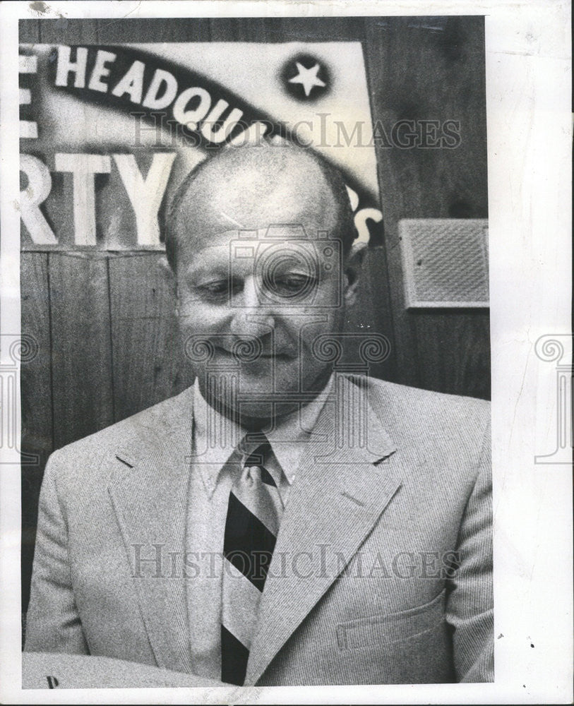 1976 Press Photo John W Fitzgerald Mayor - Historic Images