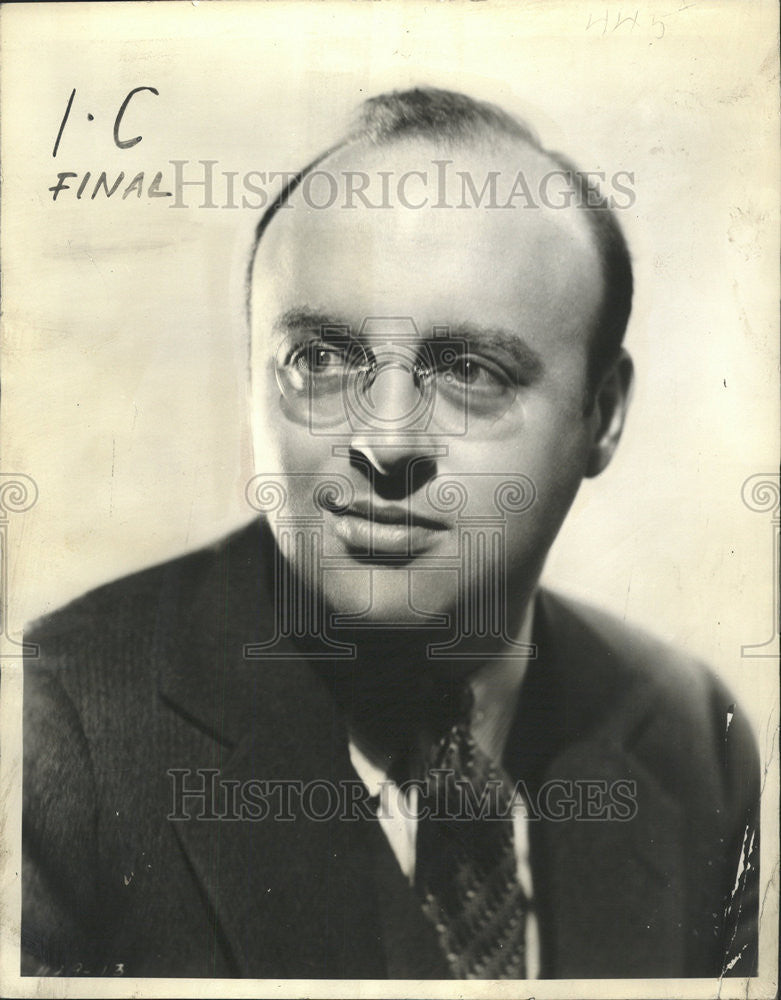 1937 Press Photo ANDRE KOSTELANETZ MUSIC CONDUCTOR - Historic Images