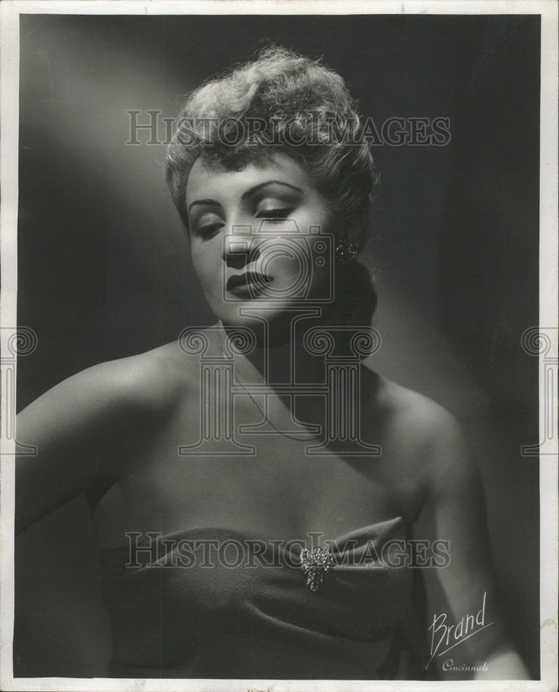 1950 Press Photo Militza Kosanchich Operatic Soprano Singer - Historic Images