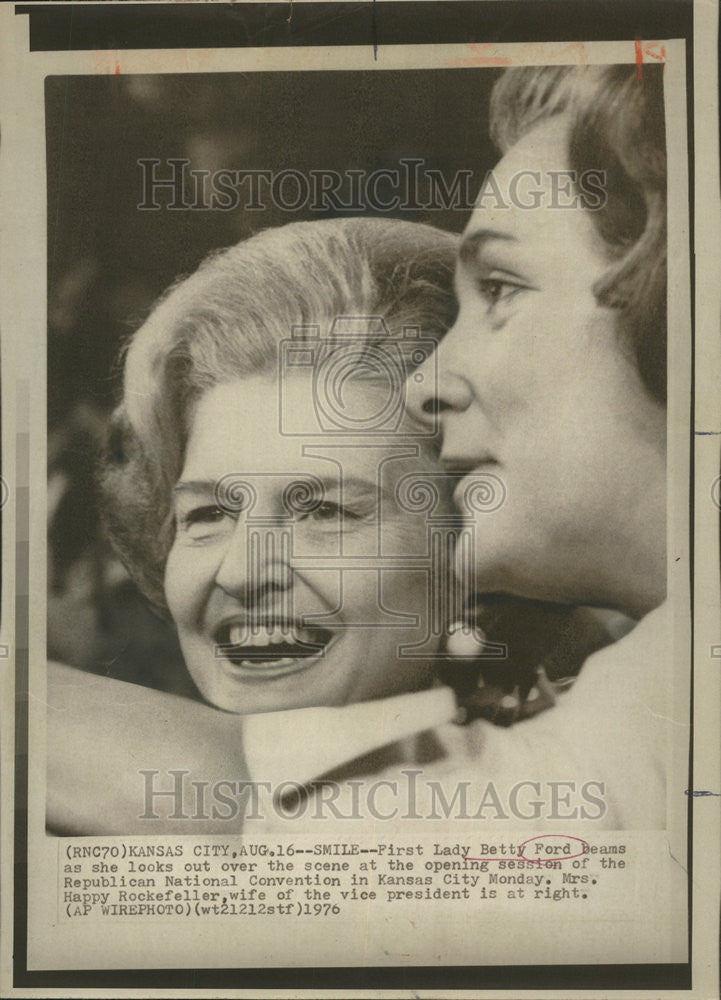 1976 Press Photo American First Lady Betty Ford - Historic Images