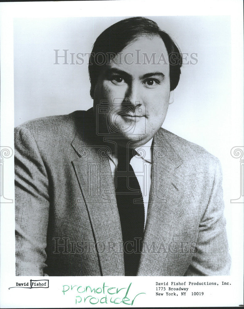 1988 Press Photo David Fishof  Promoter Producer - Historic Images