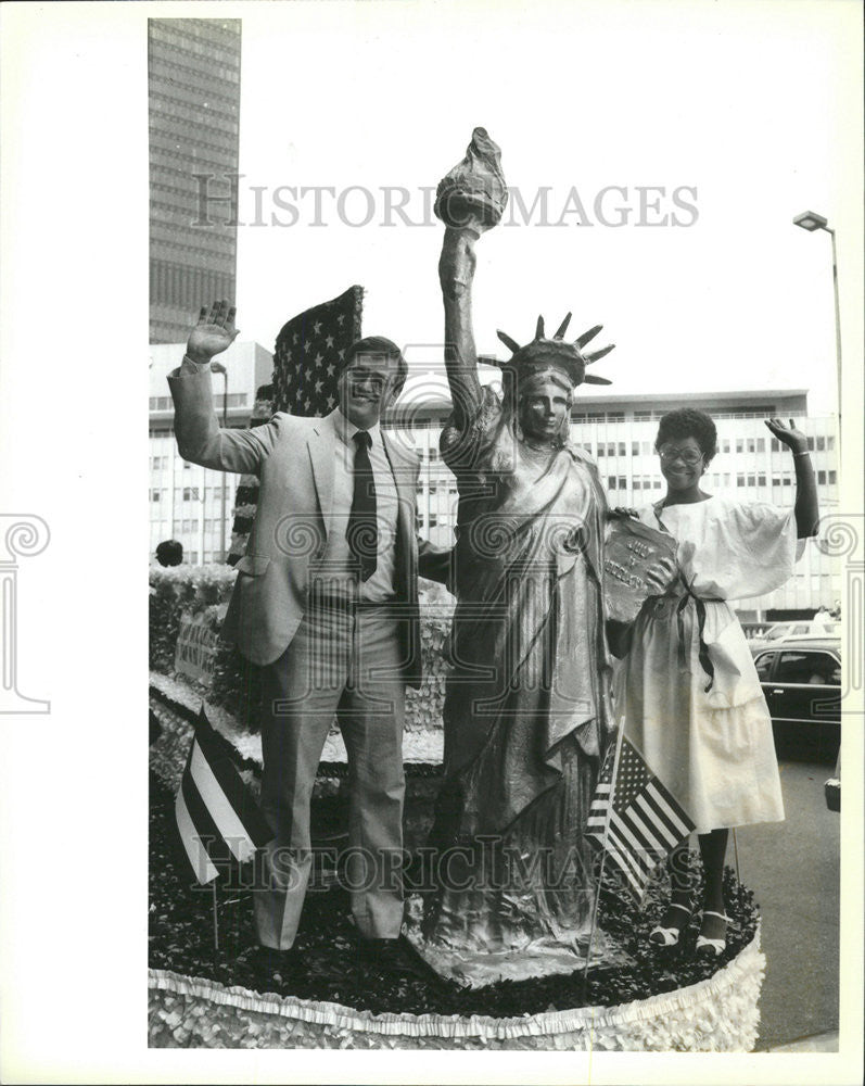 1986 Press Photo Mark Fairchild Illinois Lieutenant Governor Candidate - Historic Images