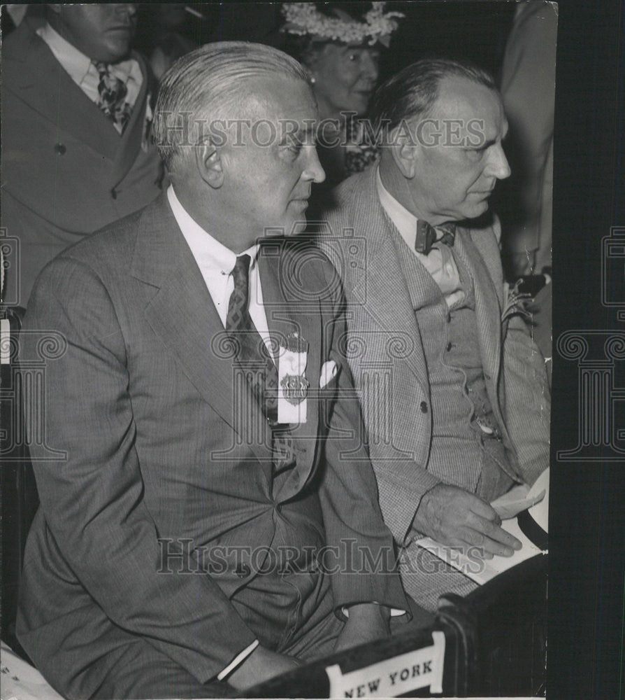 1944 Press Photo Huntington New York Marshall Field Robert Haiston - Historic Images