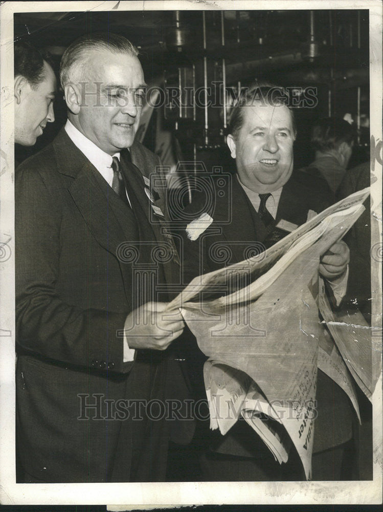 1941 Press Photo Marshall Field III Silliman Evans Chicago Sun - Historic Images