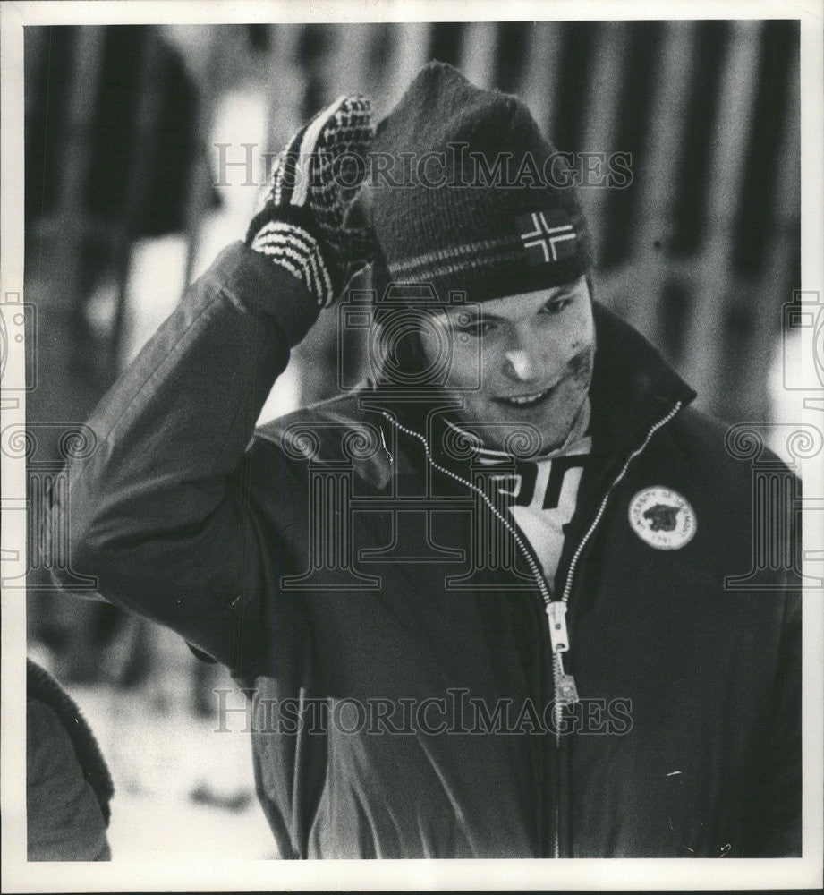 1972 Press Photo Petter Kongsli Norway Vermont University Ski Jumper - Historic Images