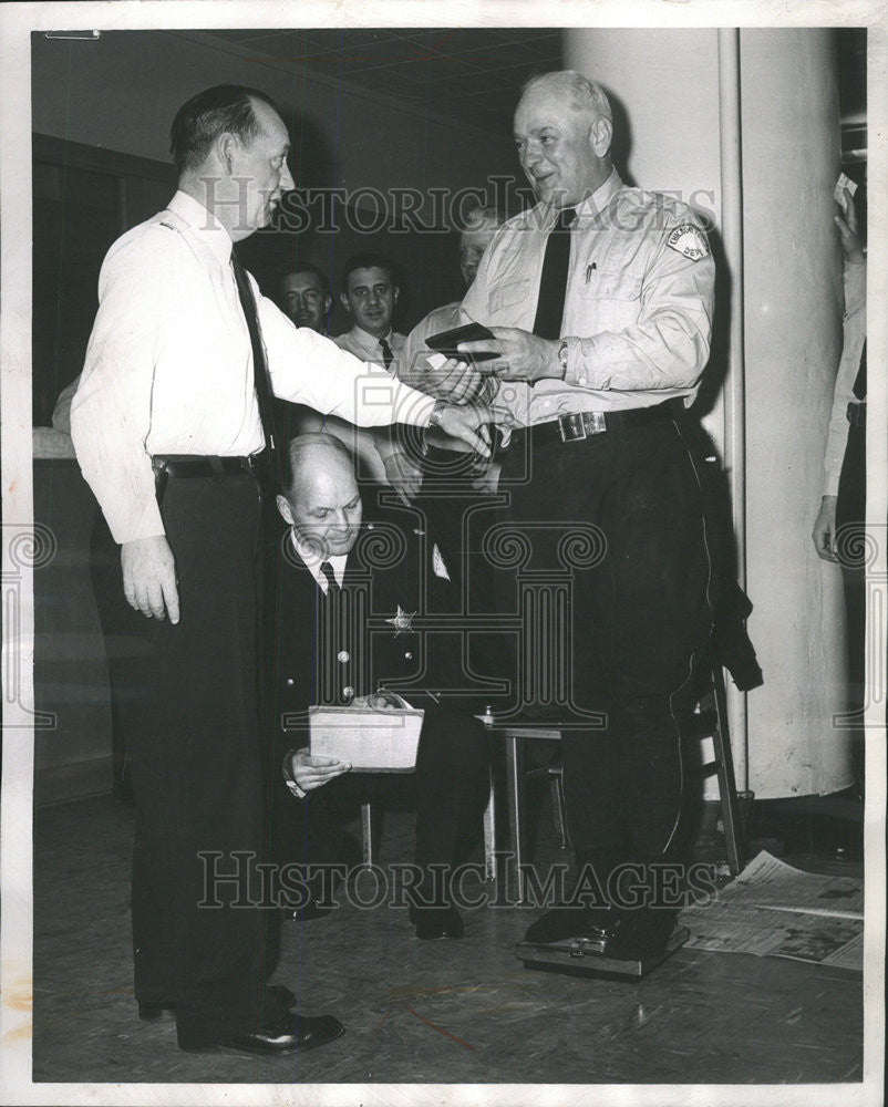 1962 Press Photo Sylvester Konczyk, John Canning and Hamilton Pool, Chicago Pol. - Historic Images