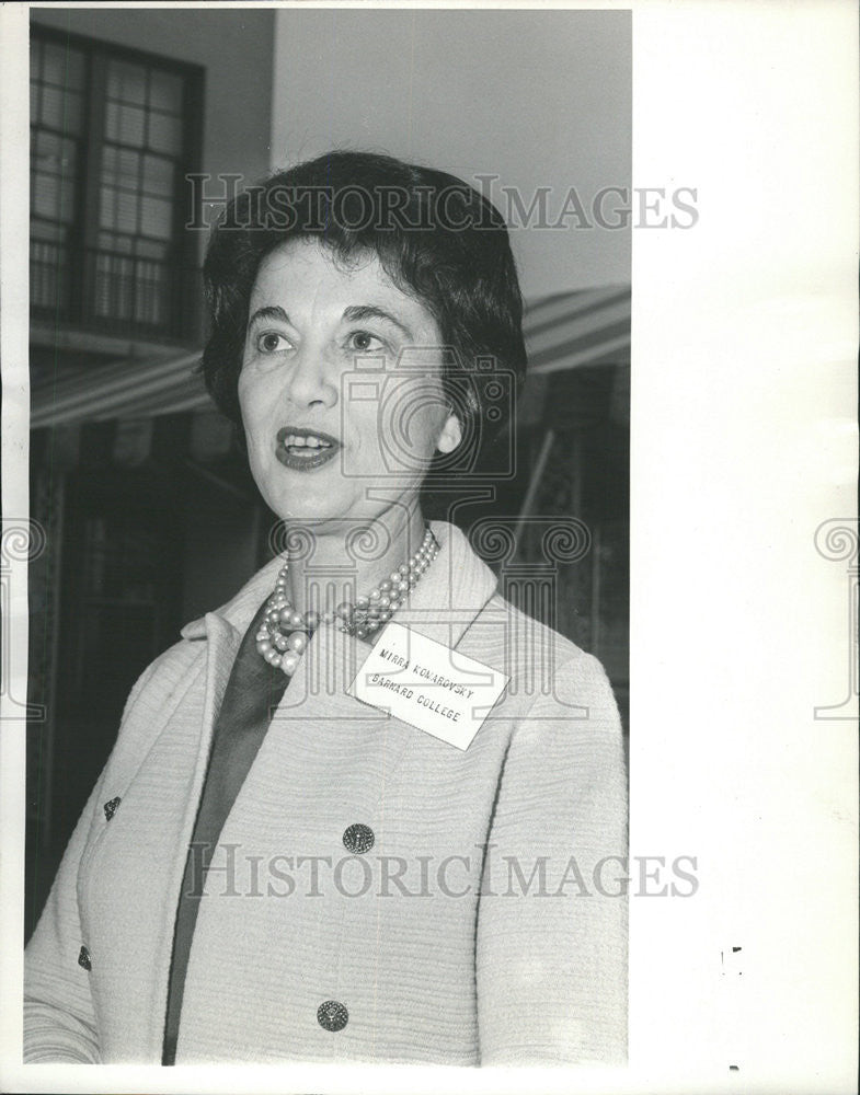 1965 Press Photo Mirra Komarovsky, professor of sociology at Columbia University - Historic Images