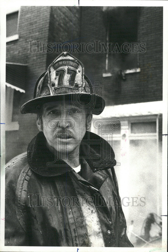 1980 Press Photo Fireman Sam Kooistro - Historic Images