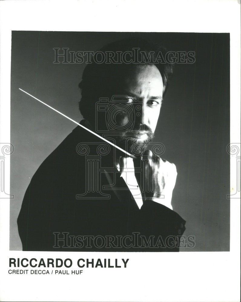 1995 Press Photo Orchestra Conductor Riccardo Chailly - Historic Images