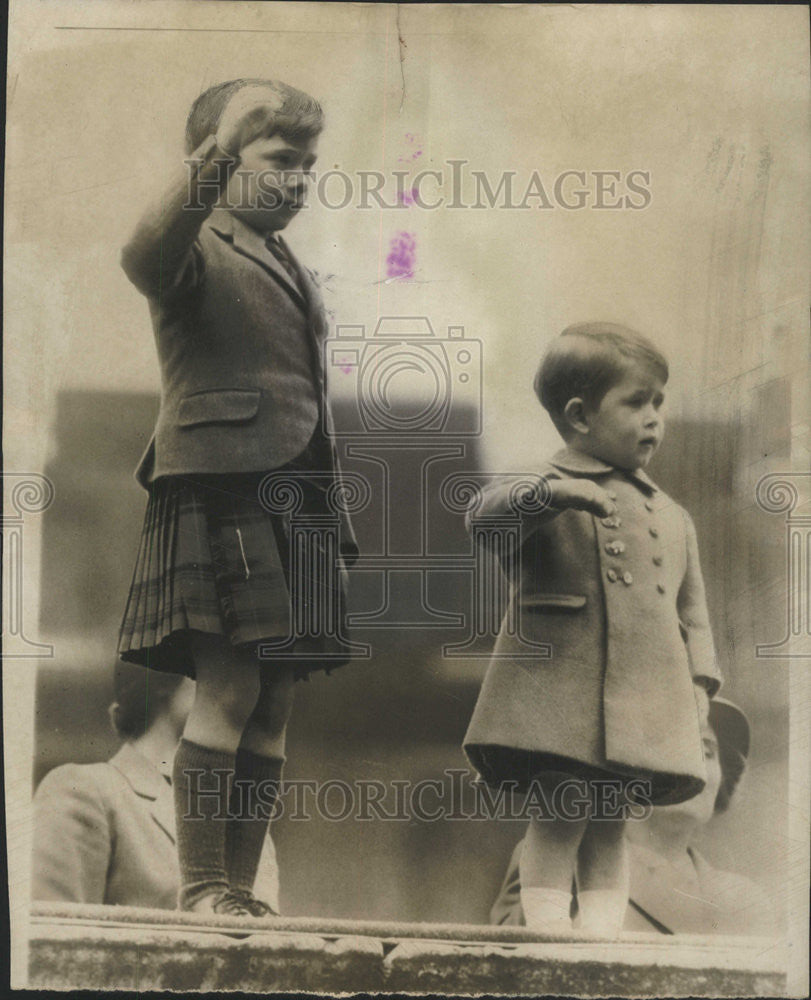 1951 Press Photo Prince Charles royal procession Clarence House London - Historic Images