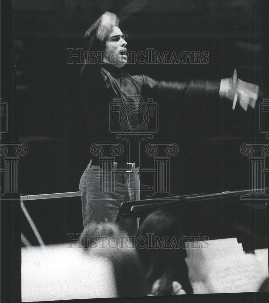 1973 Press Photo Guido Ajmone Marson Conductor - Historic Images