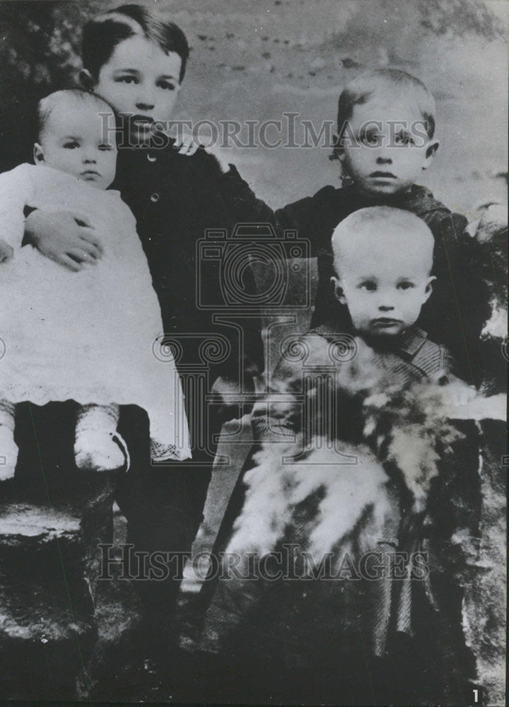 1893 Press Photo Dwight D. Eisenhower at three years old - Historic Images