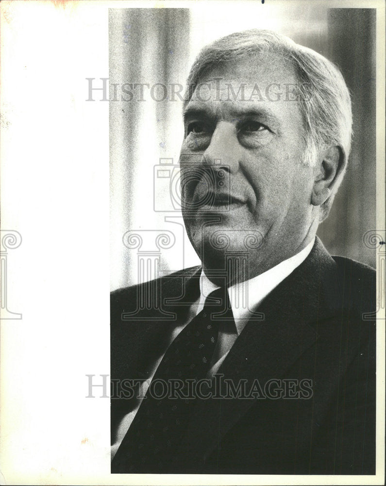 1984 Press Photo Llyod Ackermann of the firm, Sargent and Lundy - Historic Images