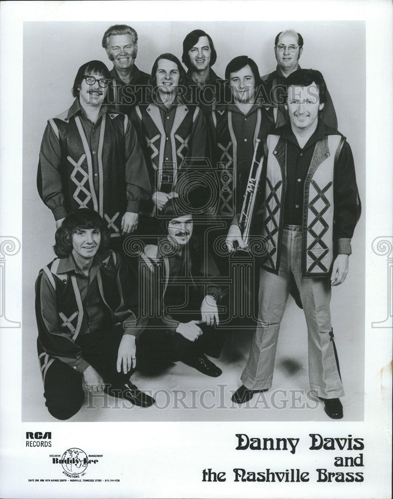 1973 Press Photo Danny Davis and The Nashville Brass - Historic Images