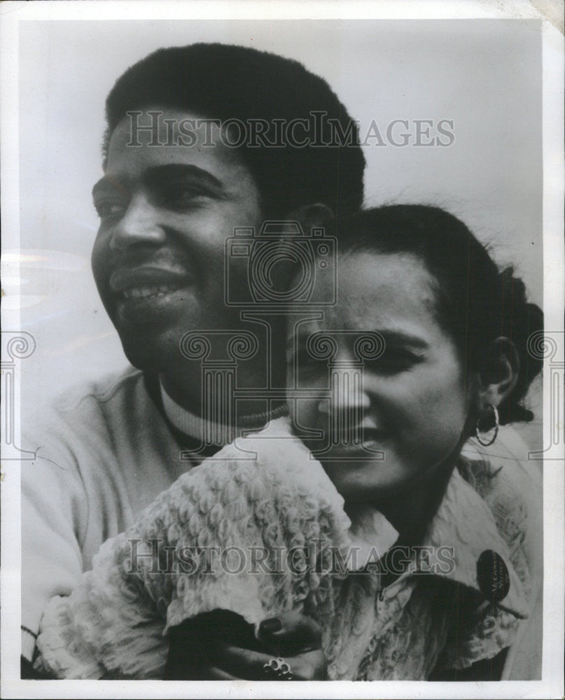 1972 Press Photo POW Navy Lt. Norris A. Charles and wife Nora - Historic Images