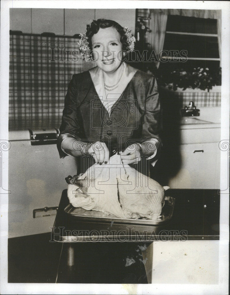 1952 Press Photo Jessie De Both American Cooking Impresario - Historic Images