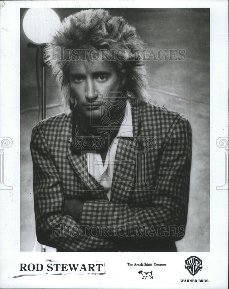 1984 Press Photo Roderick David Rod Stewart CBE singer songwriter  musician - Historic Images