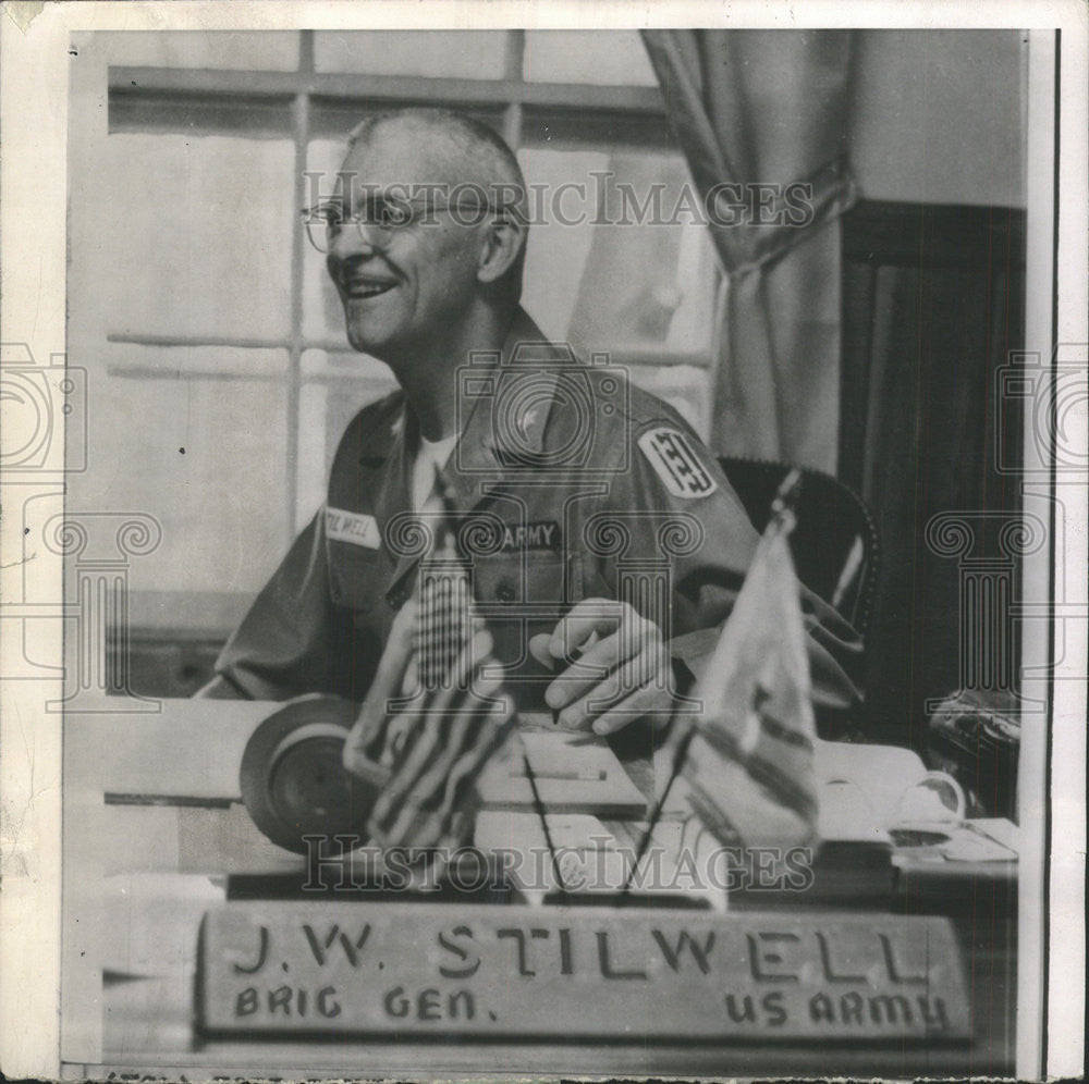 1962 Press Photo Britosh Gen. Joseph W. Stillwell Jr. - Historic Images