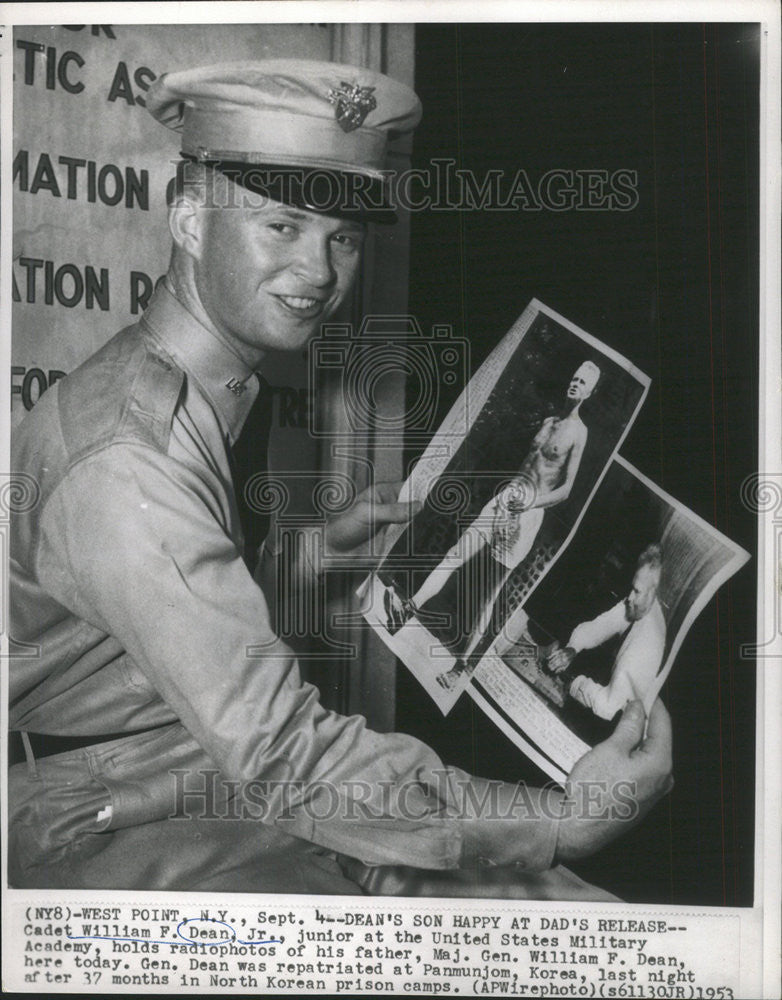 1959 Press Photo Cadet William F. Dean Jr. Junior at the United States Military - Historic Images